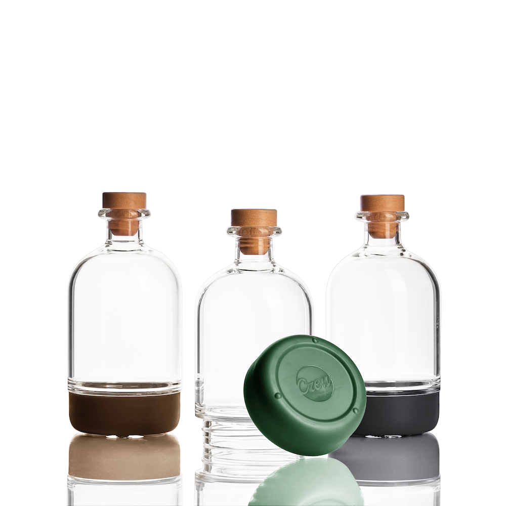 Industry Chubby Bottle 3-Pack | Crew Barware Simple Syrup Bottle