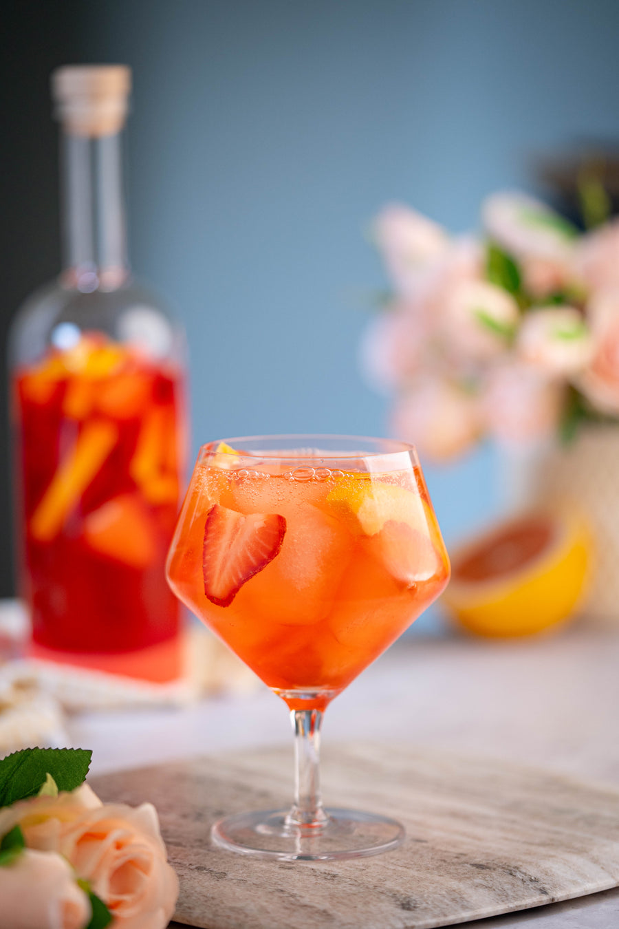 Sangria made with Crew cocktail infusion mix and Crew Bottle | Crew Cocktail Kits