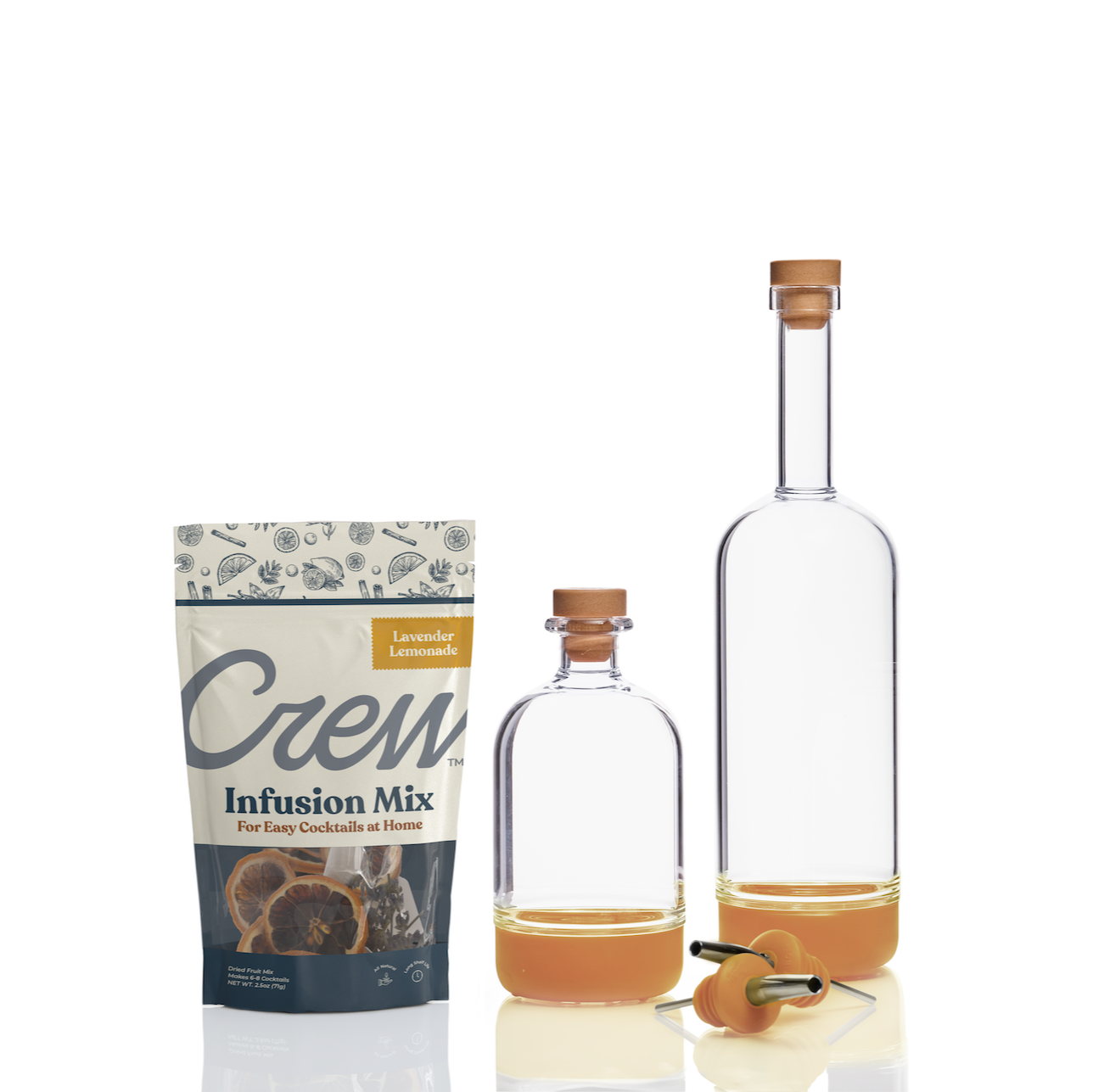 Lavender Lemonade cocktail kit in yellow | Crew® Barware