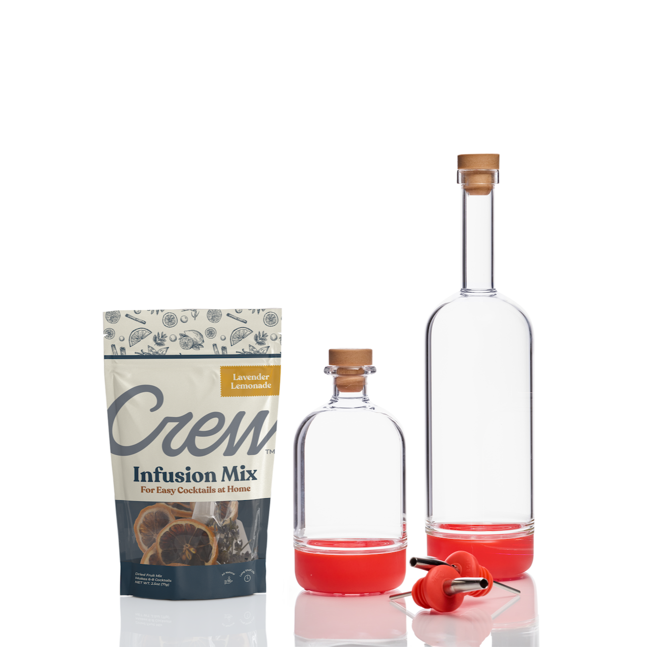 Lavender Lemonade cocktail kit in pink | Crew® Barware