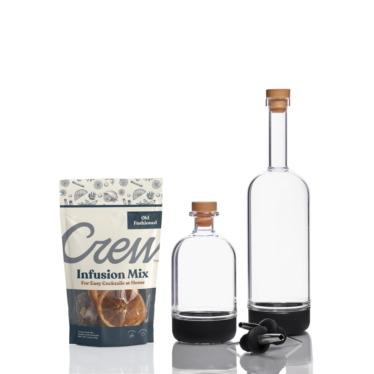 Old Fashioned cocktail kit in black | Crew® Barware