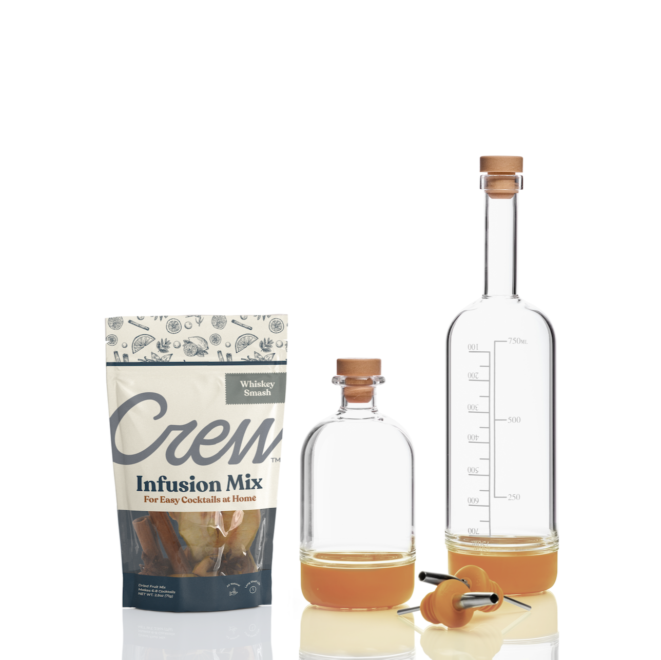 Whiskey Smash cocktail kit in yellow | Crew® Barware