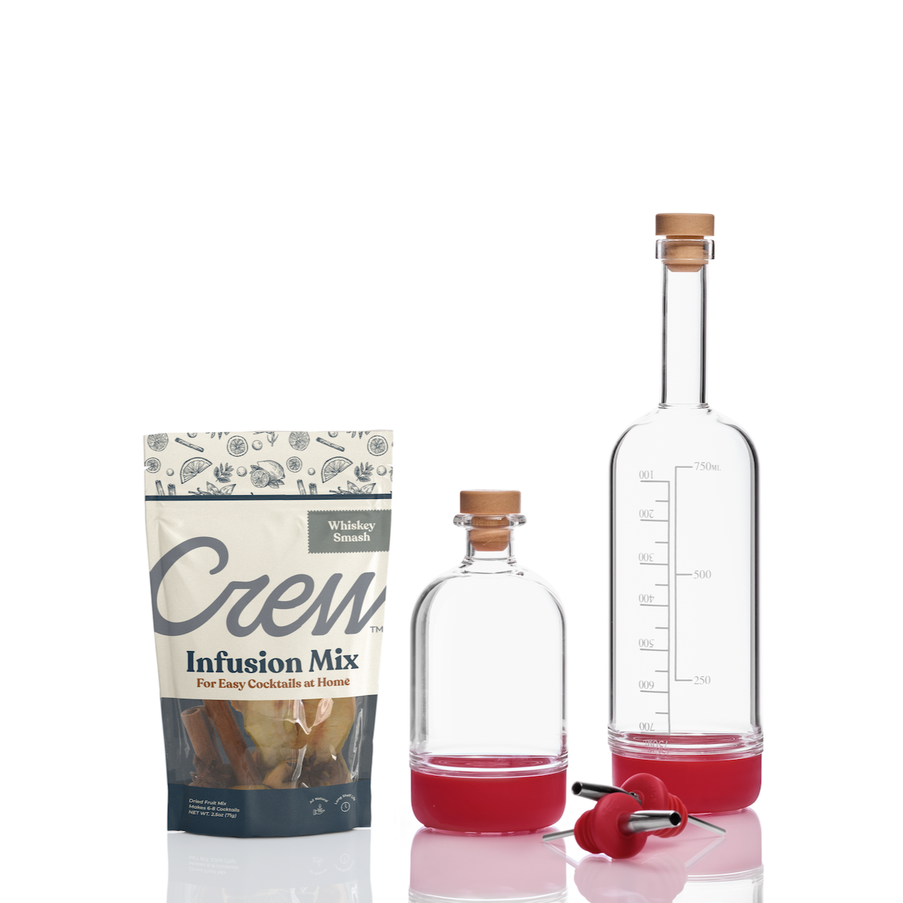 Whiskey Smash cocktail kit in red | Crew® Barware