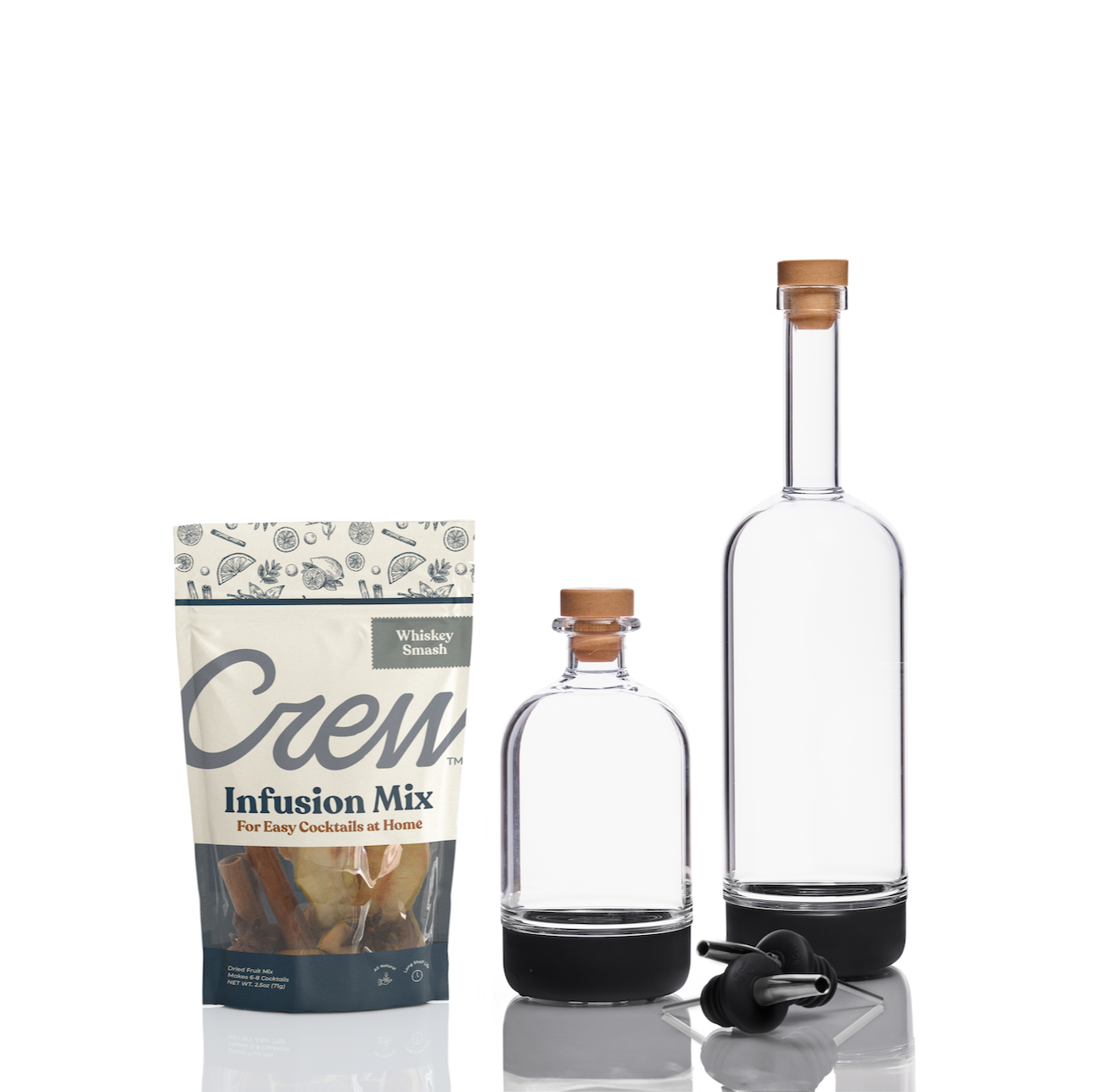 Whiskey Smash cocktail kit in black | Crew® Barware