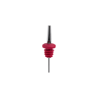 Merlot red liquor pourer on a white background
