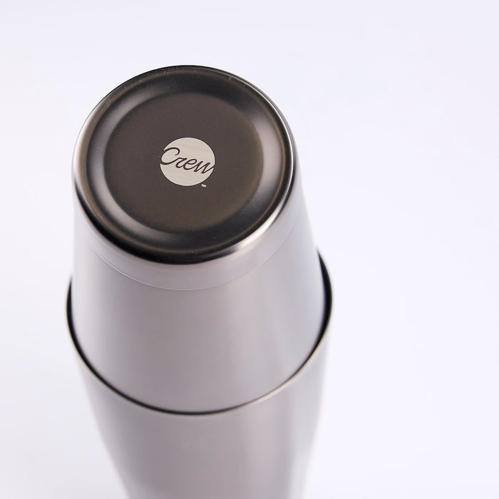 Boston-style craft cocktail shaker tins with sleek matte black finish