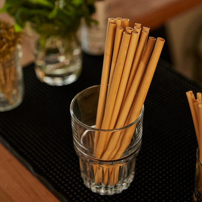 plant-based reed straws for craft cocktail program