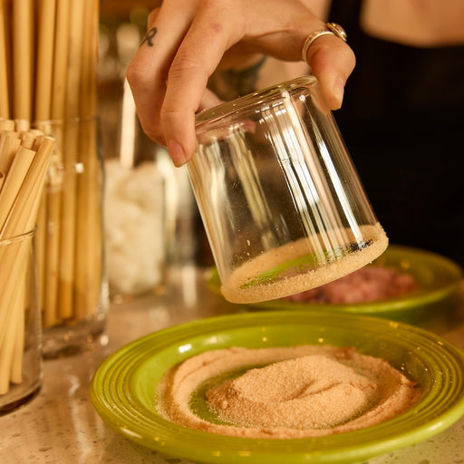 craft cocktail program garnish station rimming salt