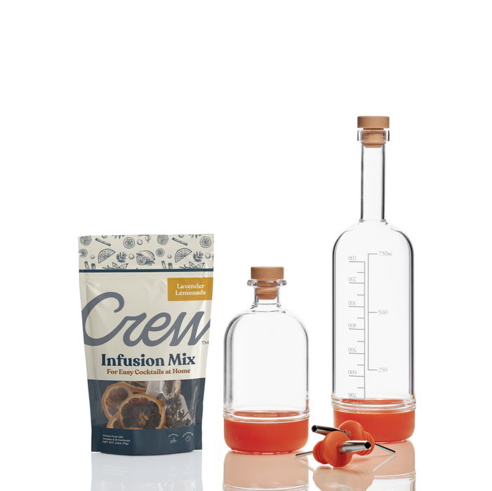 Lavender Lemonade cocktail kit in orange | Crew® Barware