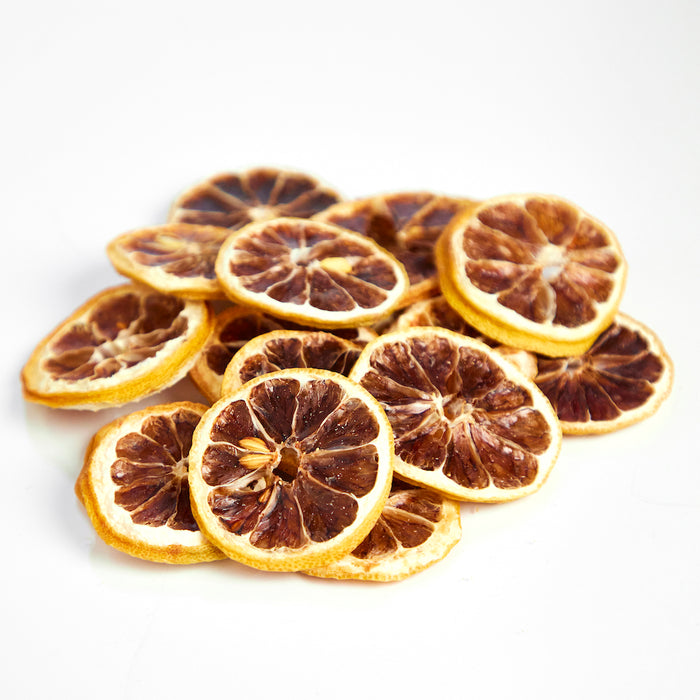 Dried Lemons, Limes & Bulk Garnishes, Dehydrated Lemon Wheels / 5lb