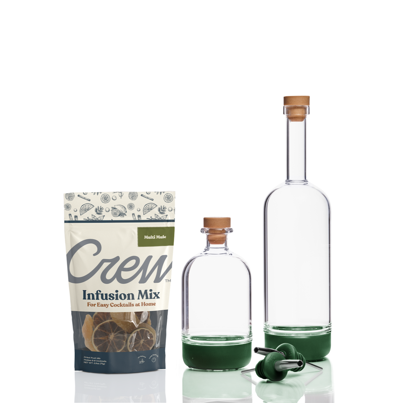 Mule cocktail kit in green | Crew® Barware