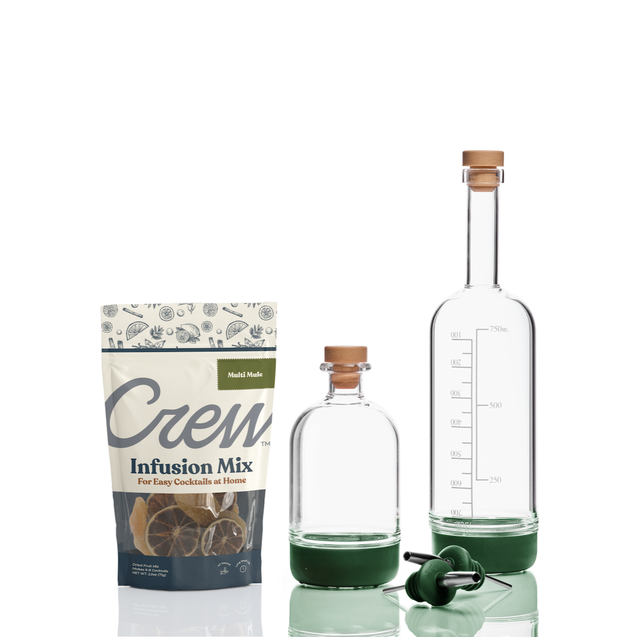 Mule cocktail kit in green | Crew® Barware