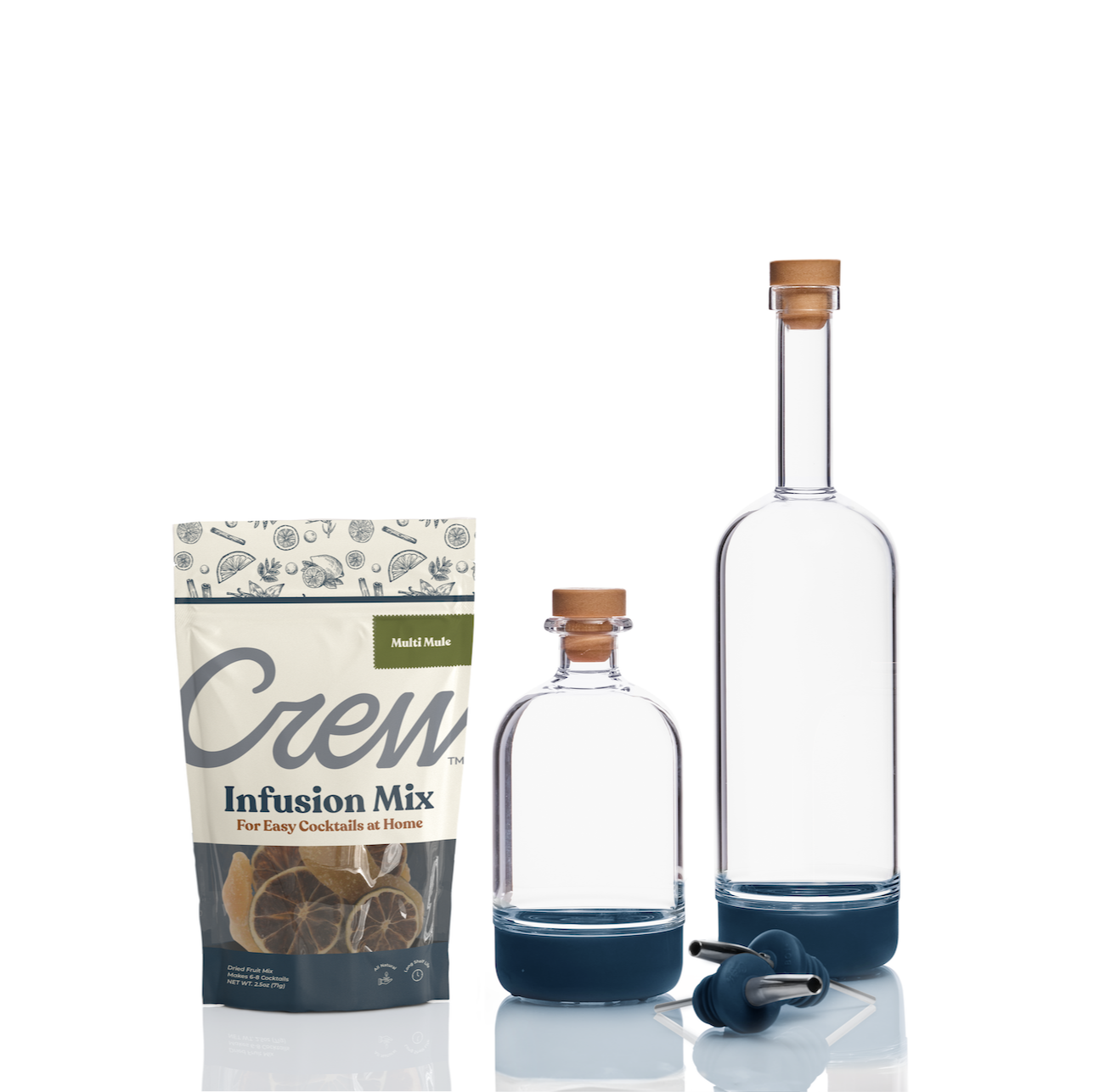 Mule cocktail kit in blue | Crew® Barware