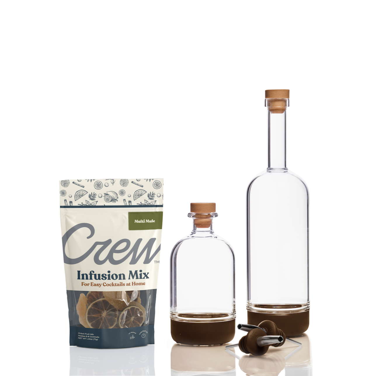Mule cocktail kit in brown | Crew® Barware