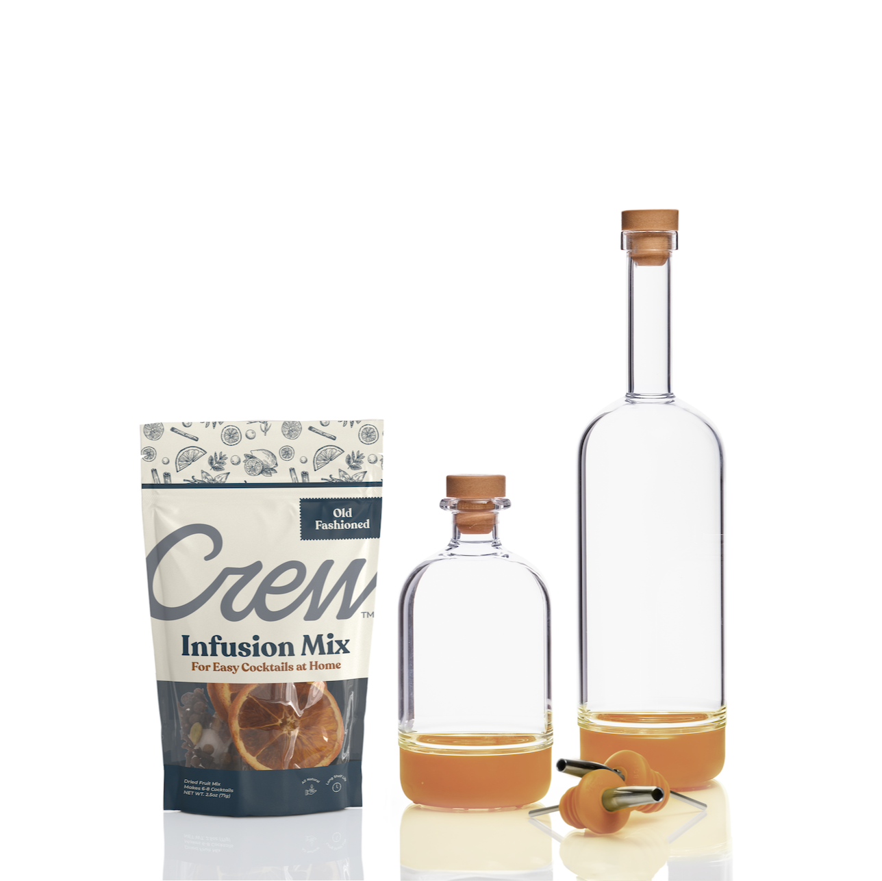 Old Fashioned cocktail kit in yellow | Crew® Barware