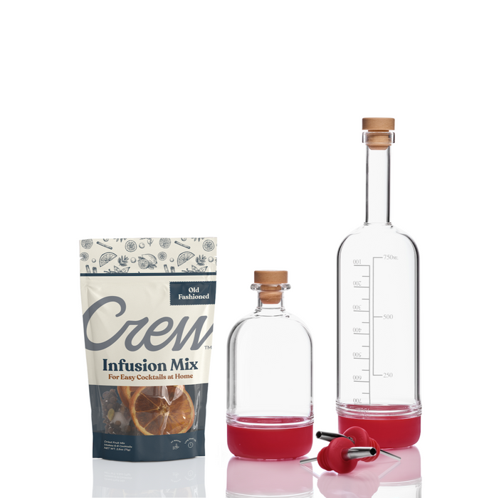 Old Fashioned cocktail kit in red | Crew® Barware