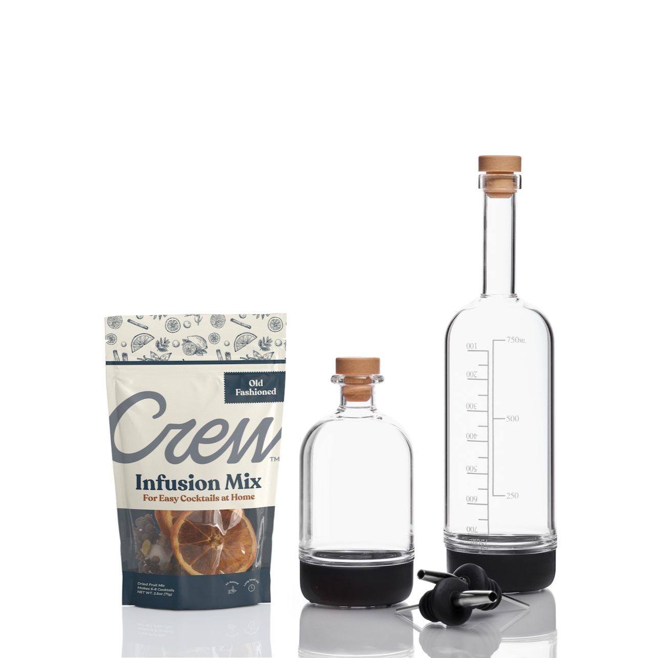 Old Fashioned cocktail kit in black | Crew® Barware