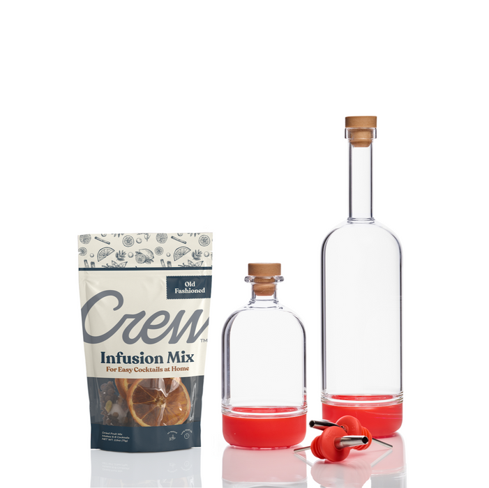 Old Fashioned cocktail kit in pink | Crew® Barware