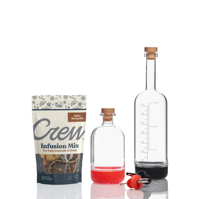 Spicy margarita cocktail kit in pink and black | Crew® Barware