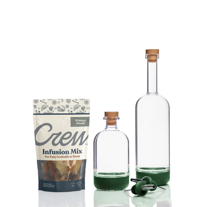 Whiskey Smash cocktail kit in green | Crew® Barware