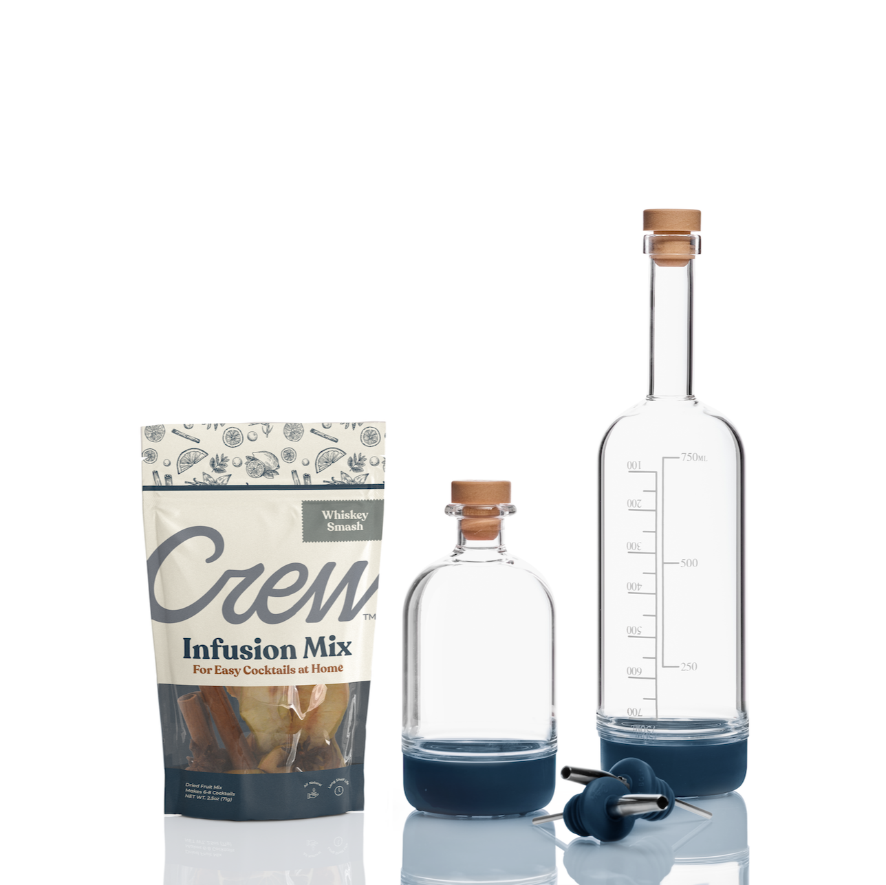 Whiskey Smash cocktail kit in blue | Crew® Barware