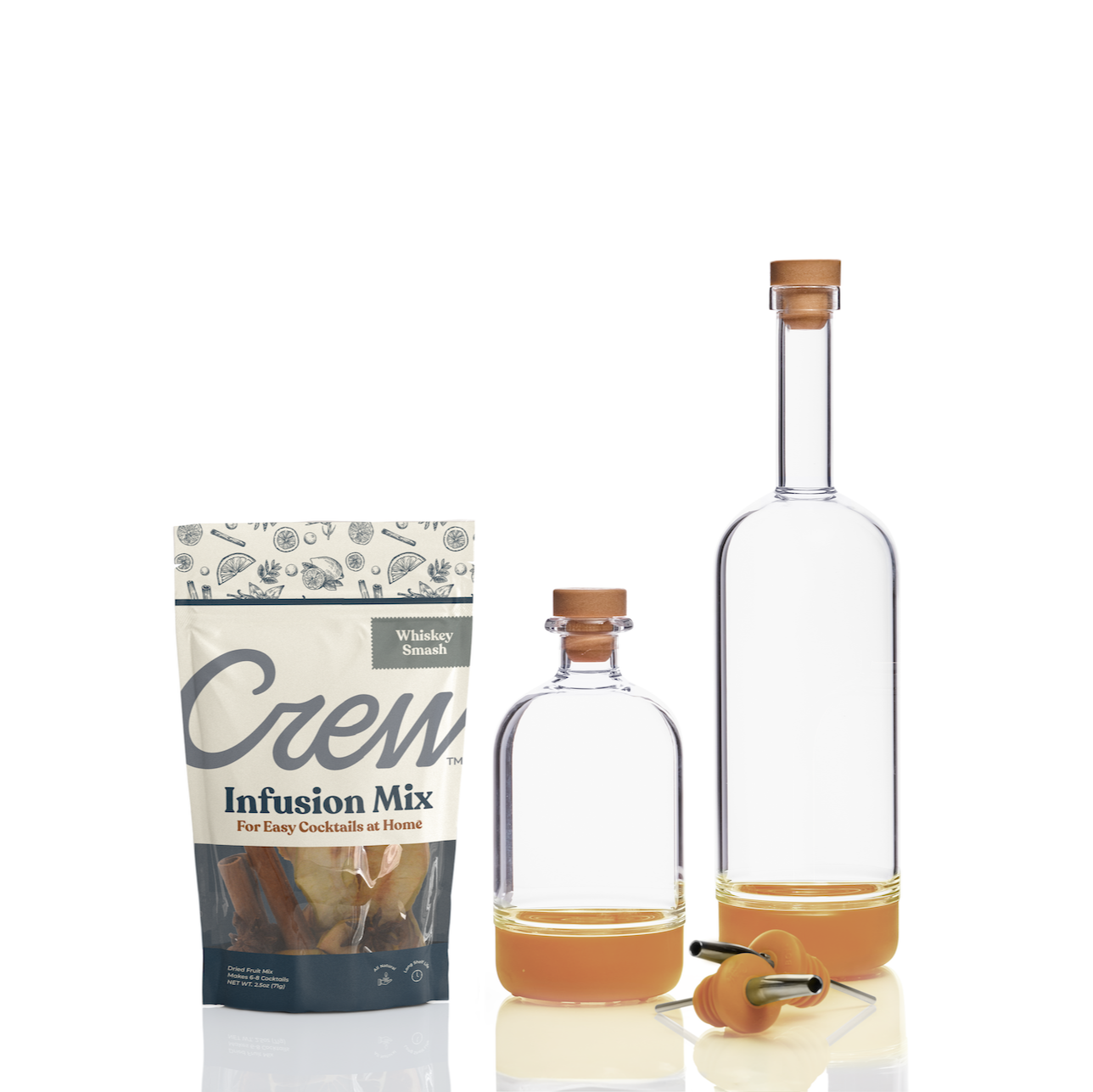 Whiskey Smash cocktail kit in yellow | Crew® Barware