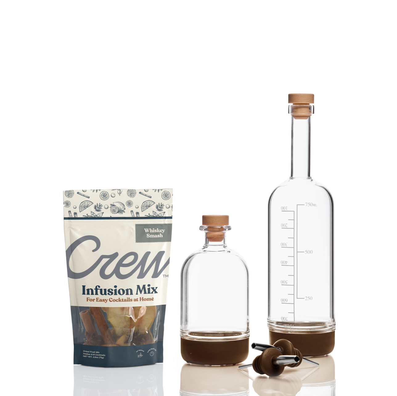 Whiskey Smash cocktail kit in brown | Crew® Barware