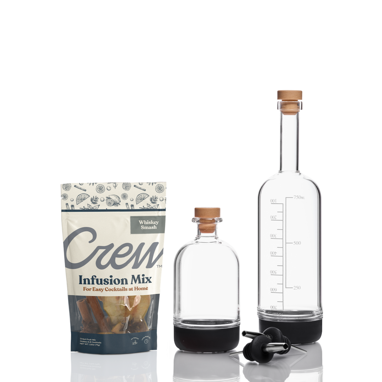 Whiskey Smash cocktail kit in black | Crew® Barware